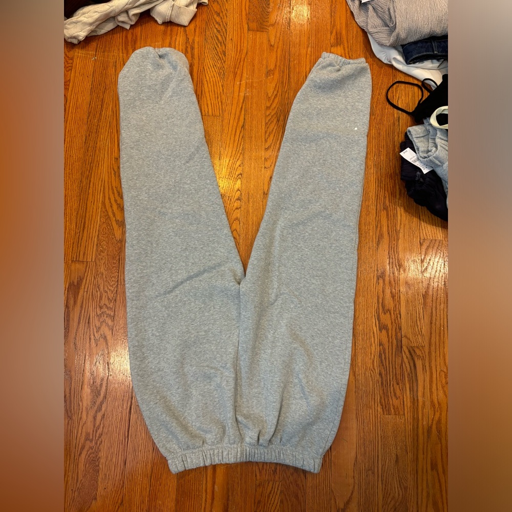 Grey sweatpants